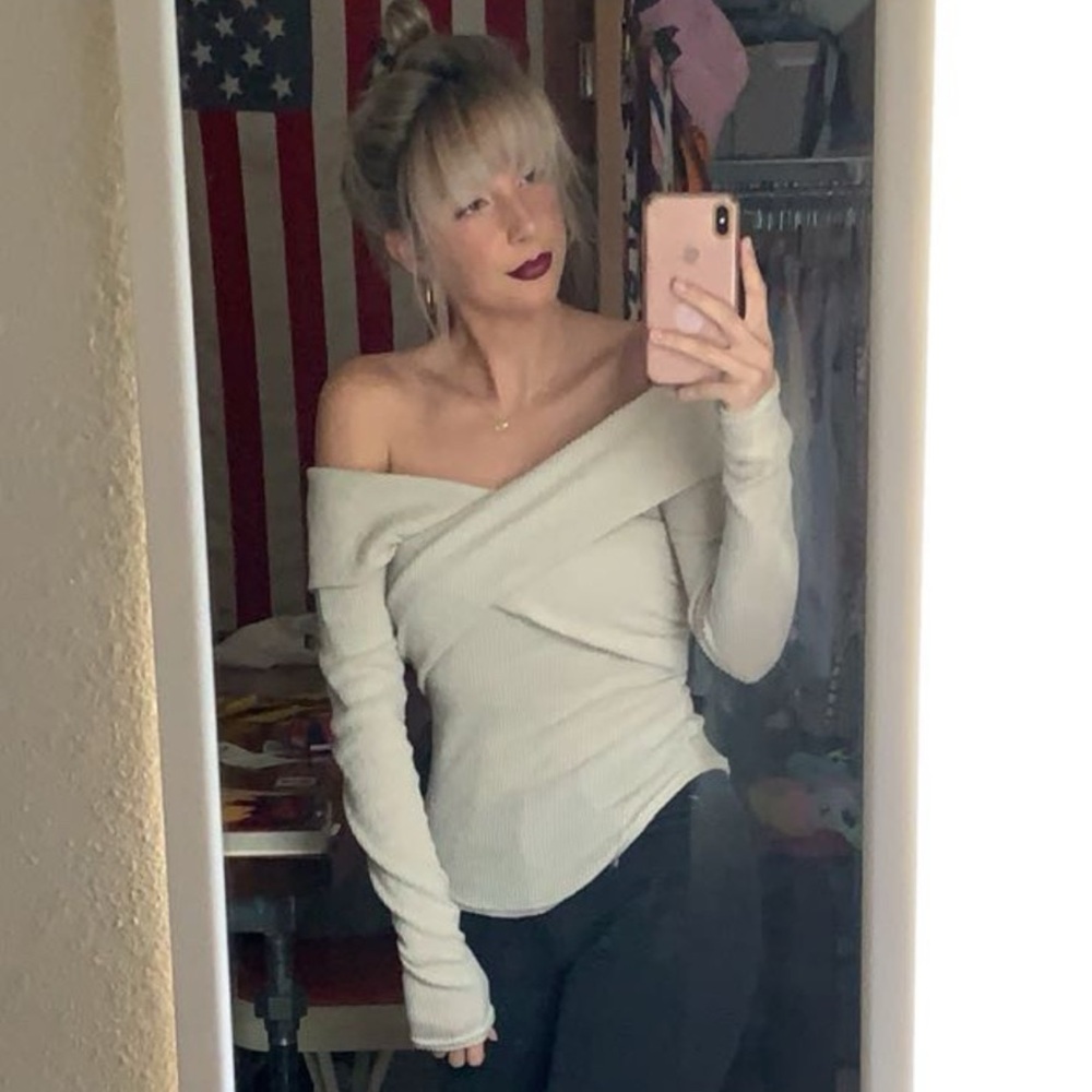 Free People Off-Shoulder Marley Sweater